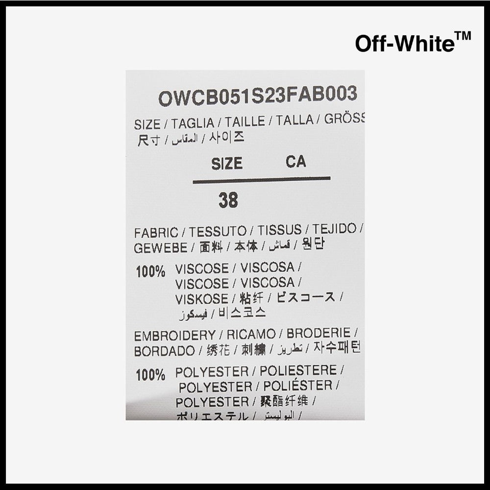 【Off-White】Logo Patch Floral Print Shorts Peach Orange
