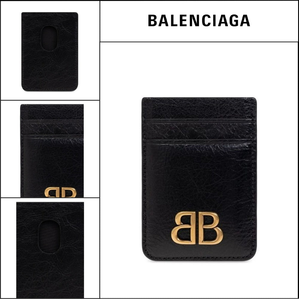 【BALENCIAGA】モナコ レザー カードウォレット