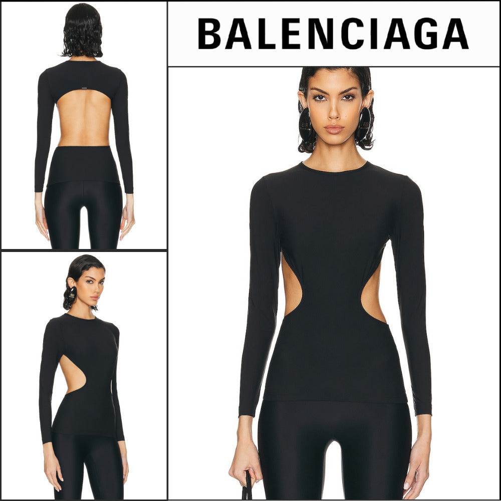 【BALENCIAGA】Cut Out Top Black
