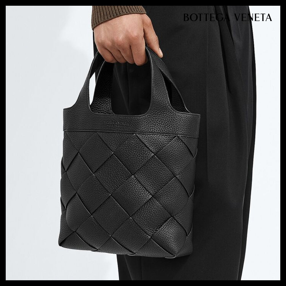 ◆BOTTEGA VENETA◆SMALL DIAGO TOTE BAG BLACK