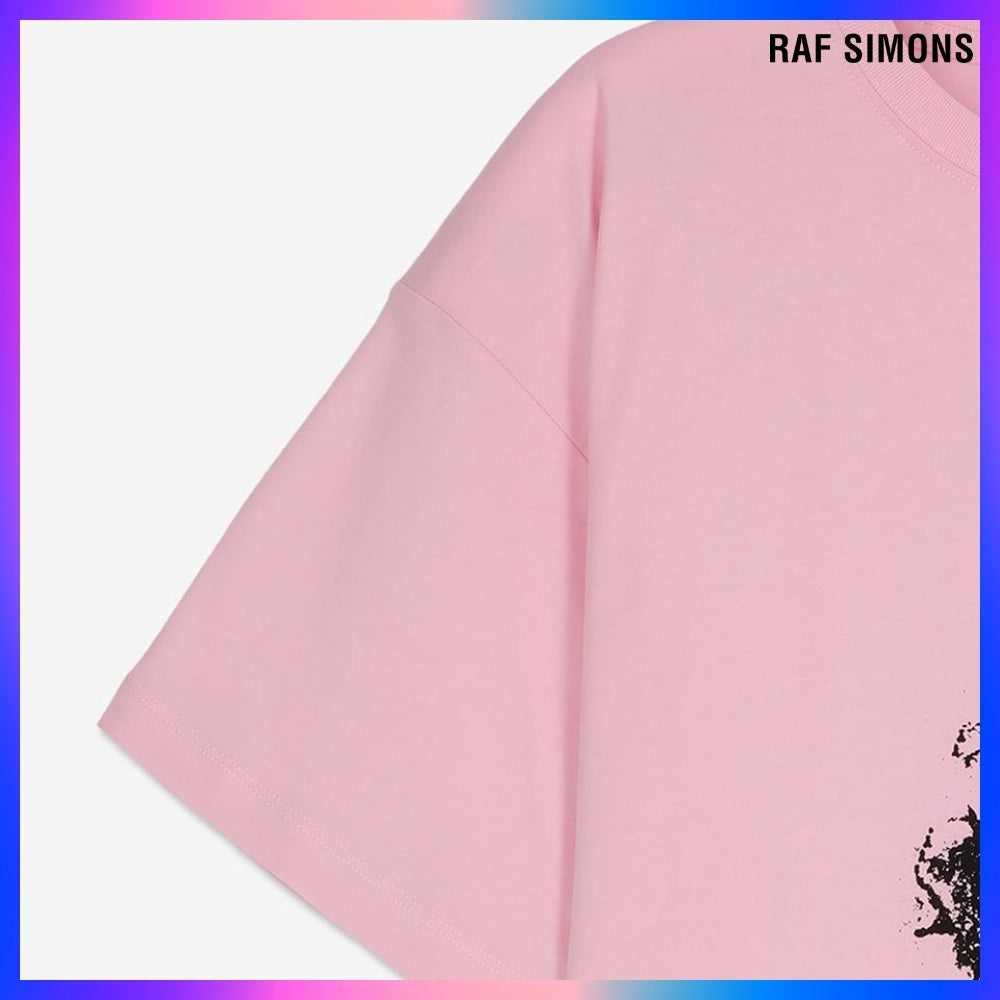 【RAF SIMONS】Hand Sign Short Sleeve T Shirt Light Pink
