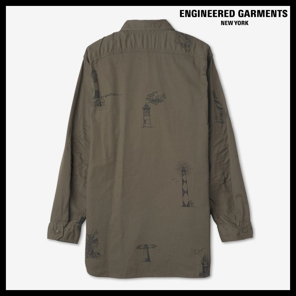 ◆Engineered Garments◆ ワークシャツ オリーブ ブランド 定番