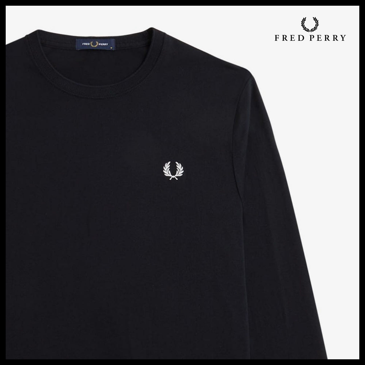 【FRED PERRY】Long Sleeve Crewneck T-Shirt 2 Colors