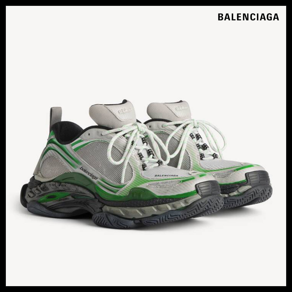 【BALENCIAGA】Triple S2 Sneakers Grey Green