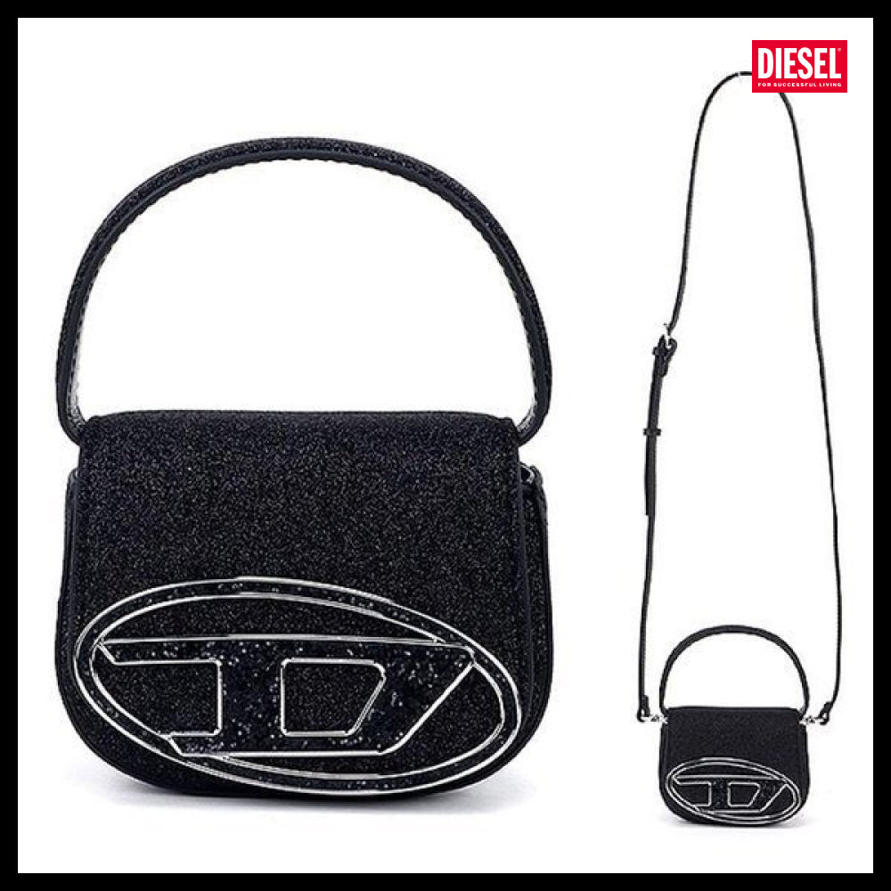 【DIESEL】1DR XS Glitter Mini Tote Bag