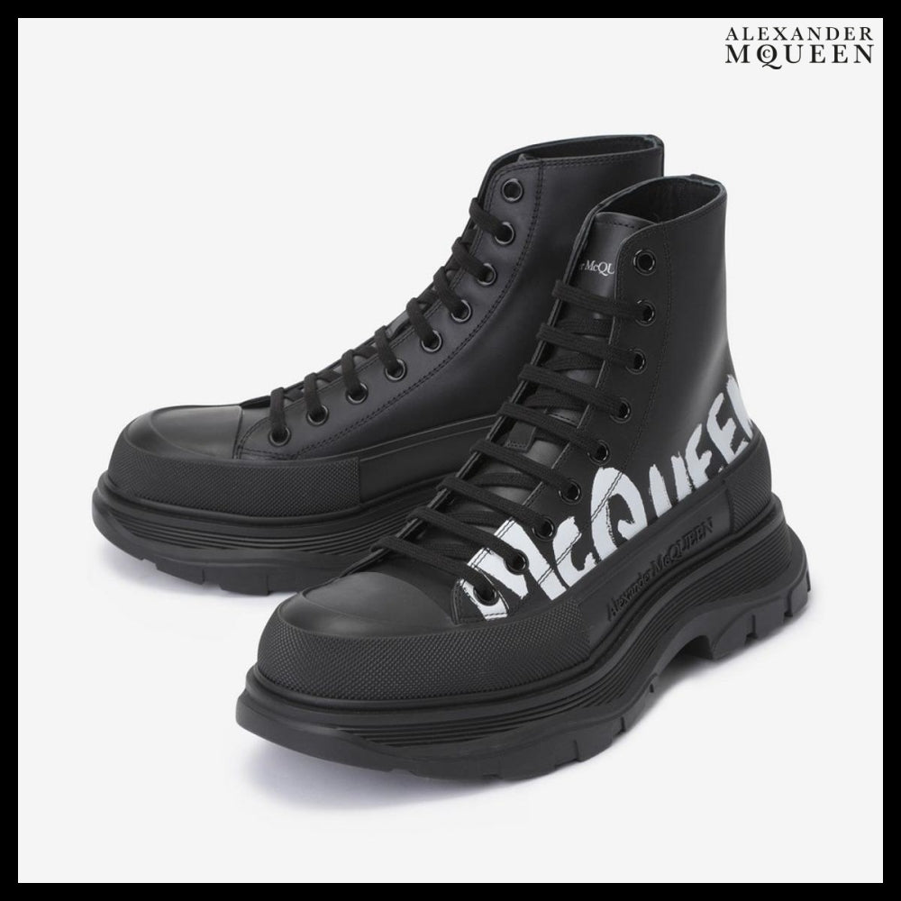 【Alexander Mcqueen】Tread Slick Boots - Black