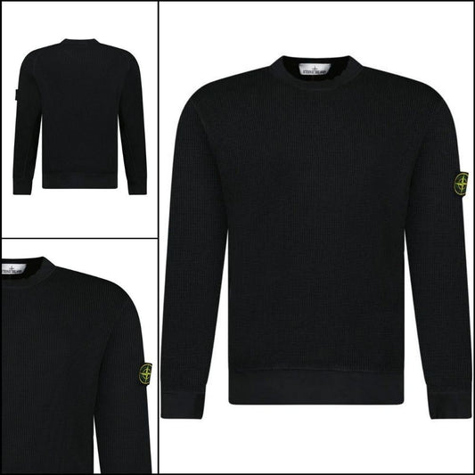 ◆STONE ISLAND◆ORGANIC COTTON WAFFLE FLEECE CREWNECK SHIRT