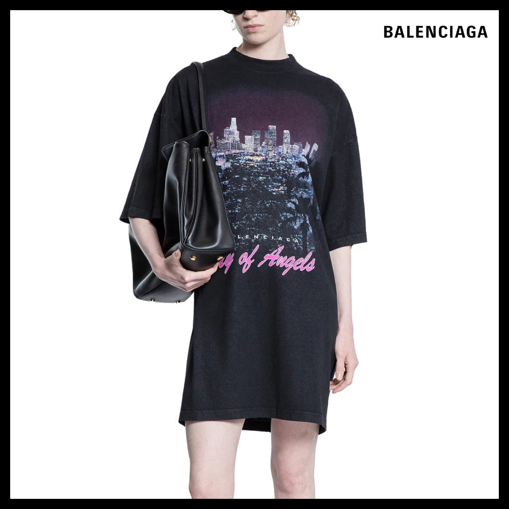 【BALENCIAGA】City of Angels T-Shirt Dress
