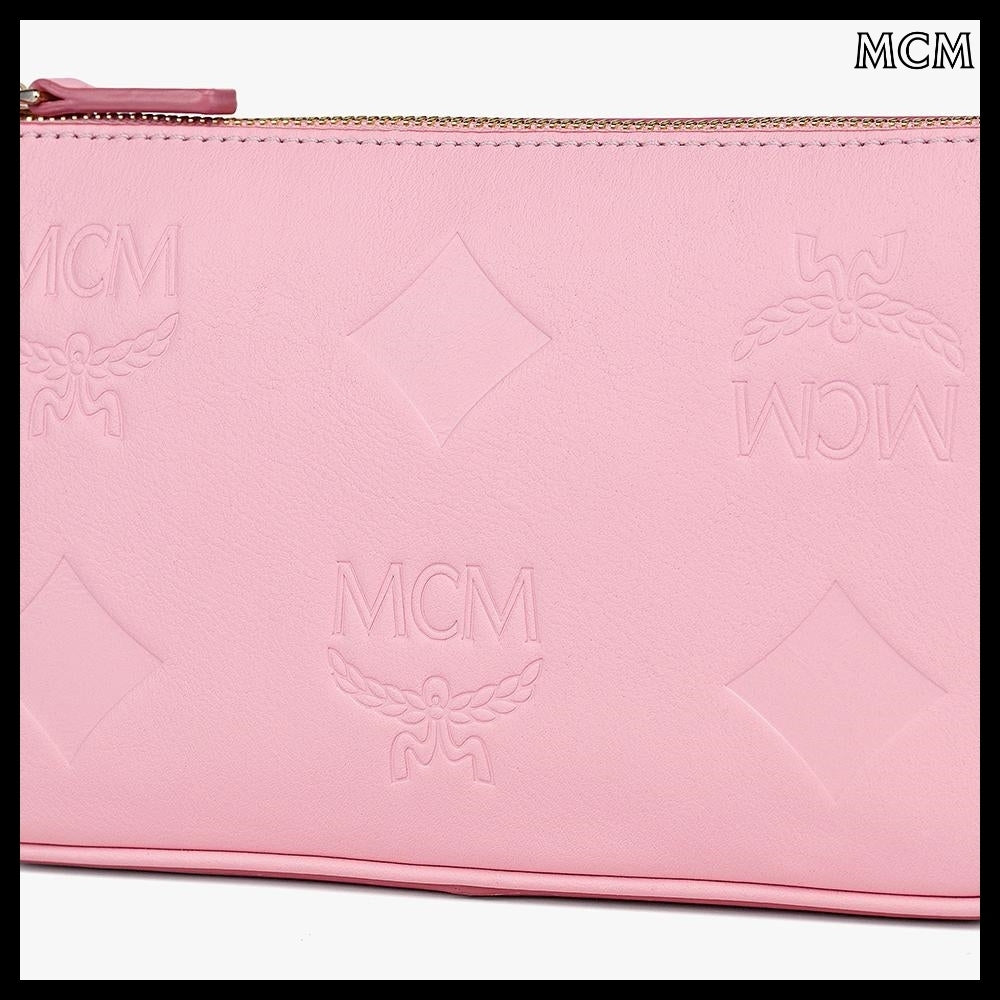 【MCM】Aren maxi monogram leather chain crossbody