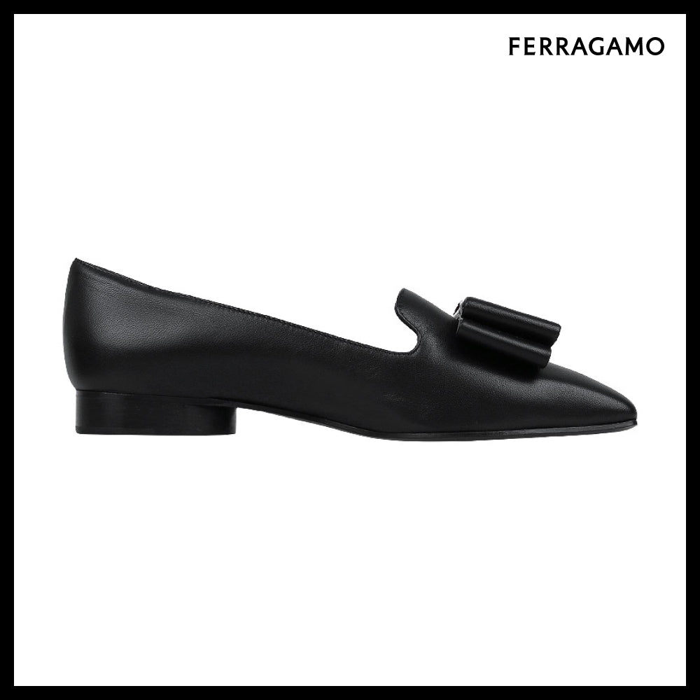 【FERRAGAMO】 Double Bow Loafers