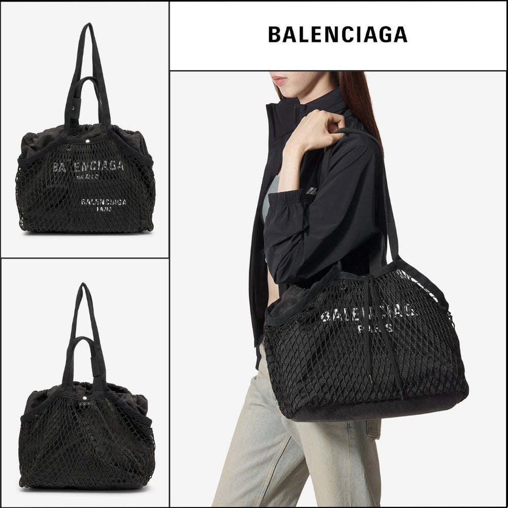 【BALENCIAGA】24/7 Tote Bag Washed Black:White
