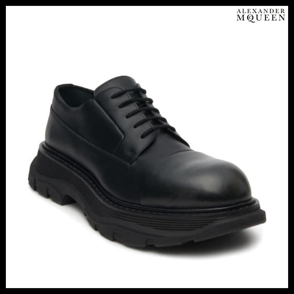 【Alexander Mcqueen】Tread Leather Lace-Up Shoes