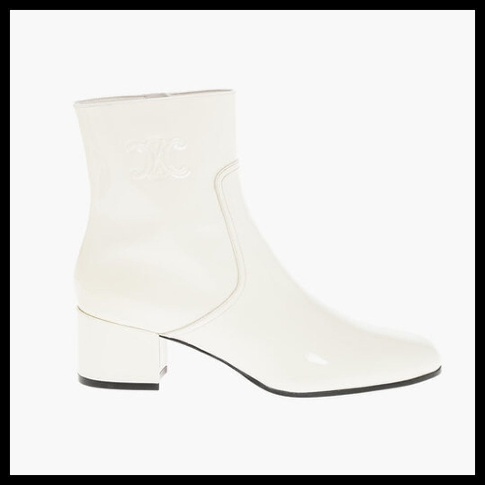 【CELINE】White Ankle Boots