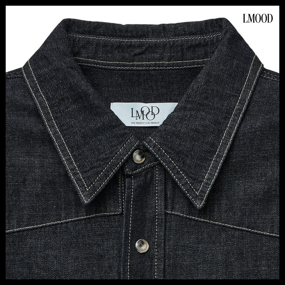 【LMOOD】Terry Denim Shirt 2 Colors