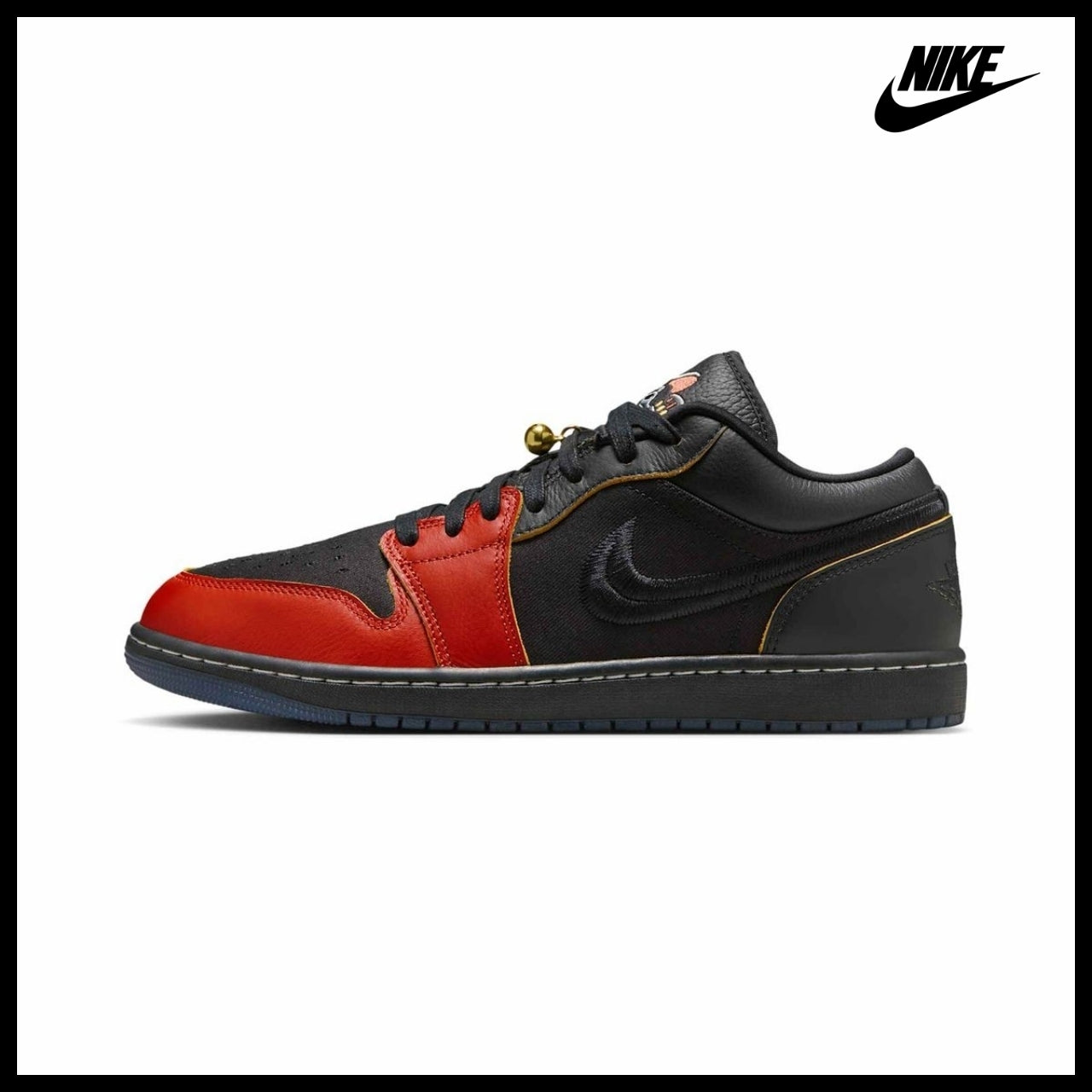 【Nike】AIR JORDAN 1 LOW SE BLACK DRAGON RED BLACK