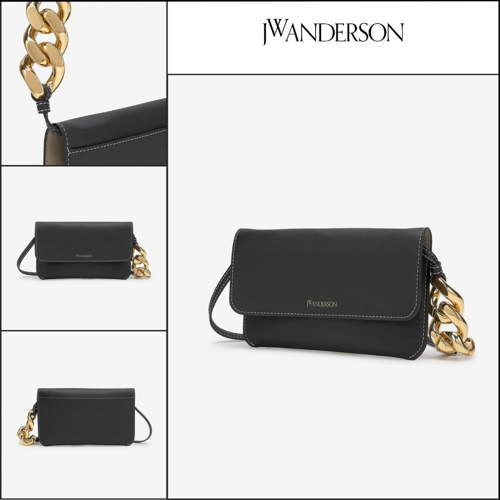【J W ANDERSON】Chain Crossbody Bag - Black