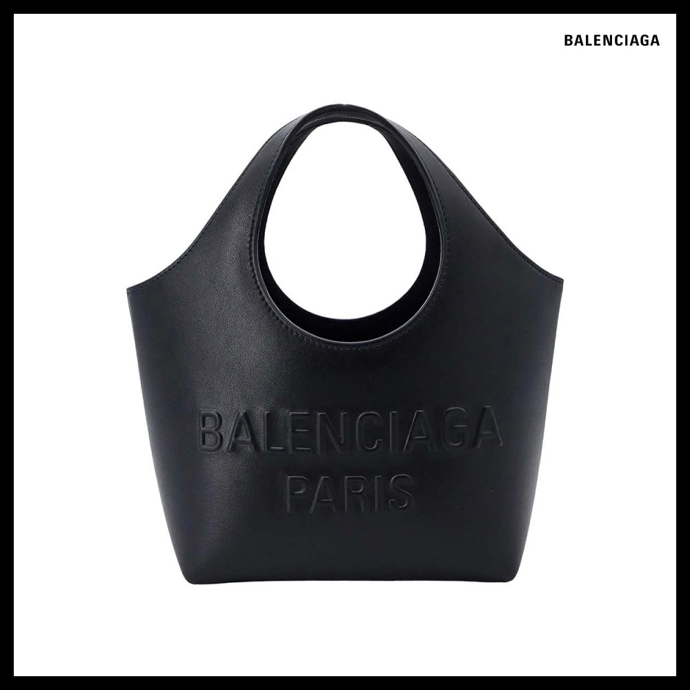 【BALENCIAGA】MARY KATE XS エンボスロゴ トートバッグ BLACK