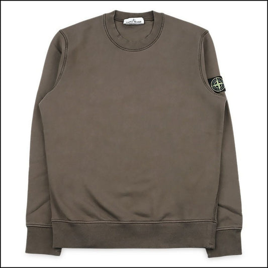 【STONE ISLAND】Wappen Patch Regular Fit Crewneck Sweatshirt