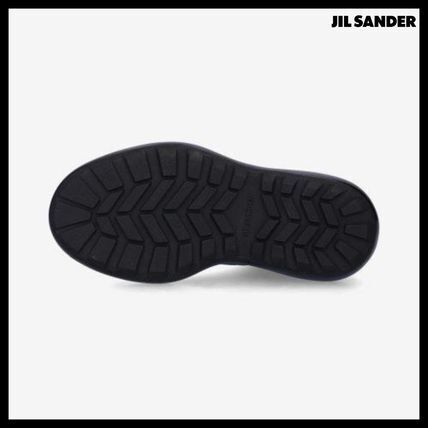 【Jil Sander】Chunky Leather Chelsea Boots Black