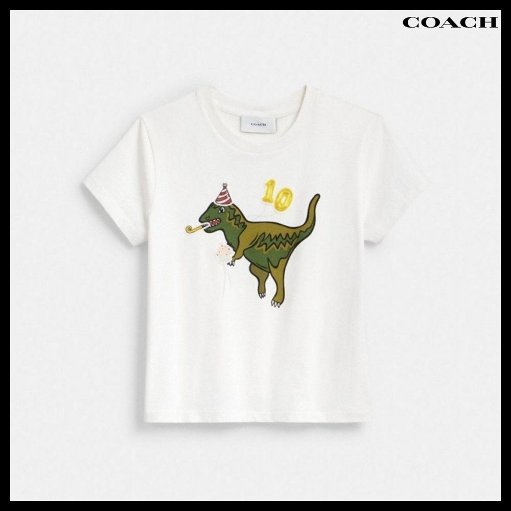 【Coach】Lexi Tenth Birthday 90 S Fit T Shirt In Organic
