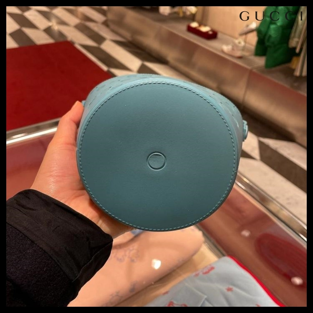 【GUCCI】パンチング モノグラム ラバー トートバッグ (3カラー)