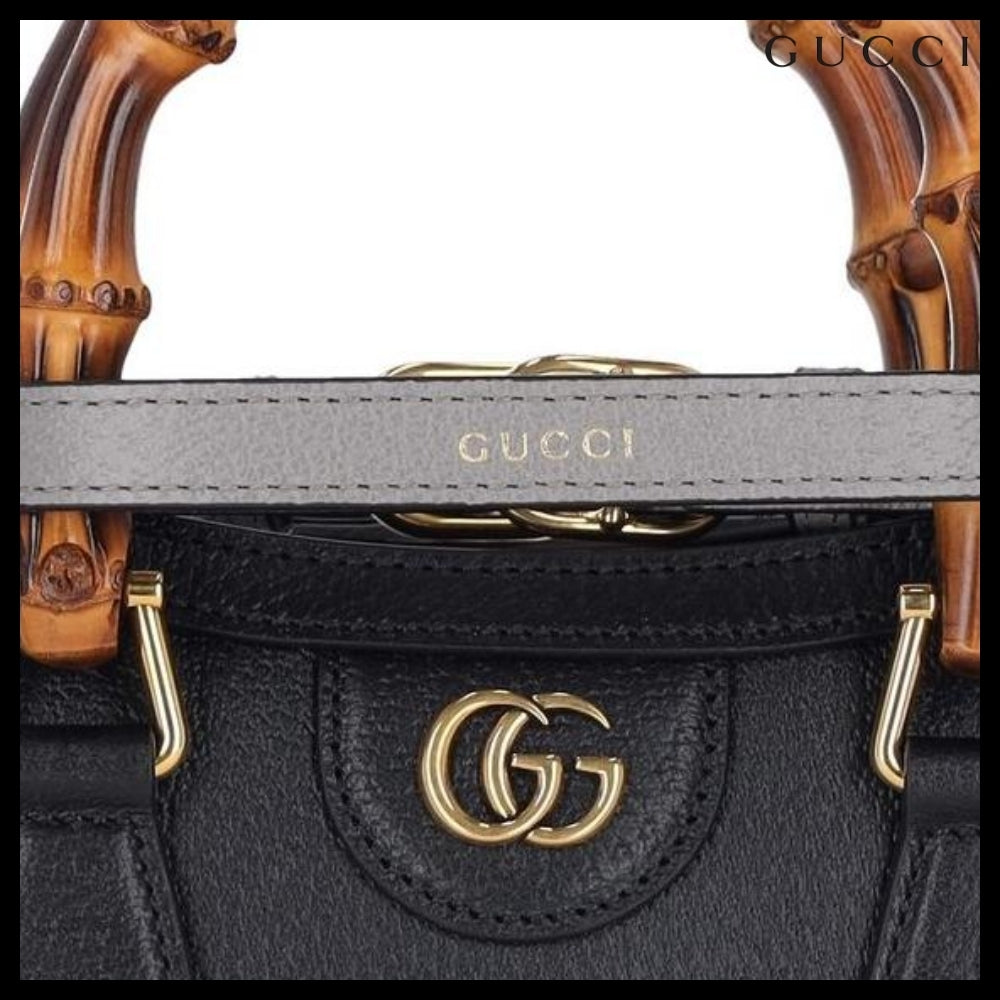【GUCCI】ダイアナ バンブー ハンドル ミニ トートバッグ