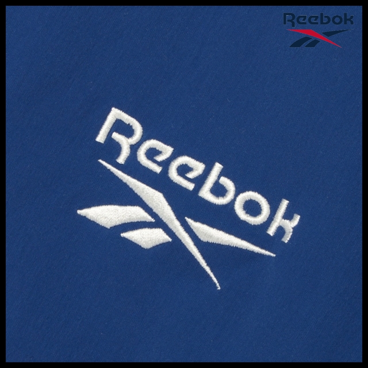 【Reebok】Stretch Hooded Windbreaker Jacket Blue