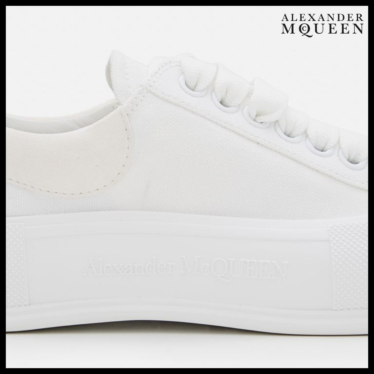 【Alexander Mcqueen】45mm Plimsoll Canvas Sneakers