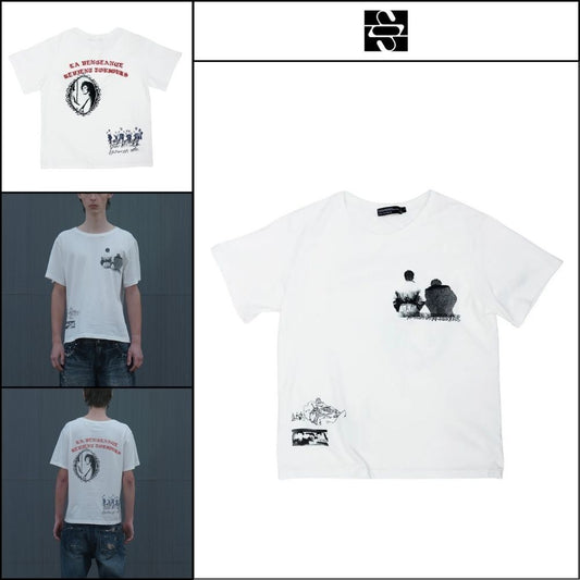 【SUNDAYOFFCLUB】Le Cercle Rouge Rhinestone T Shirt