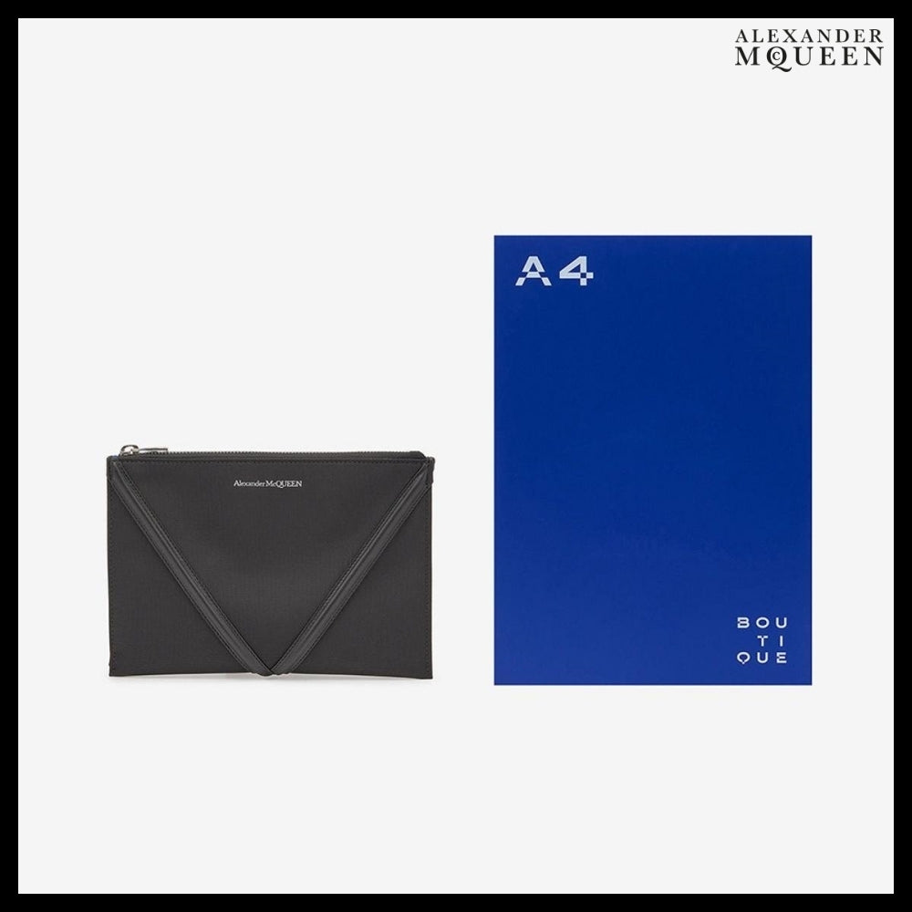 【alexander mcqueen】Harness Zip Pouch Black