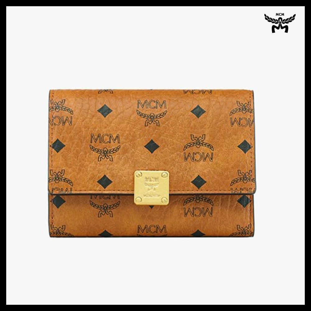 【MCM】Aren visetos trifold wallet MYSFSTA02CO
