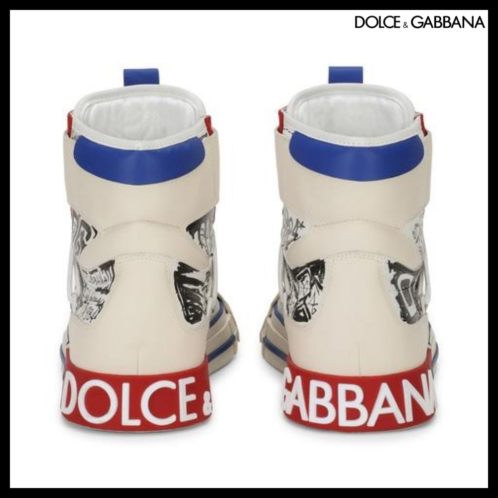 【Dolce & Gabbana】CALFSKIN CUSTOM 2.ZERO HIGH-TOP SNEAKERS