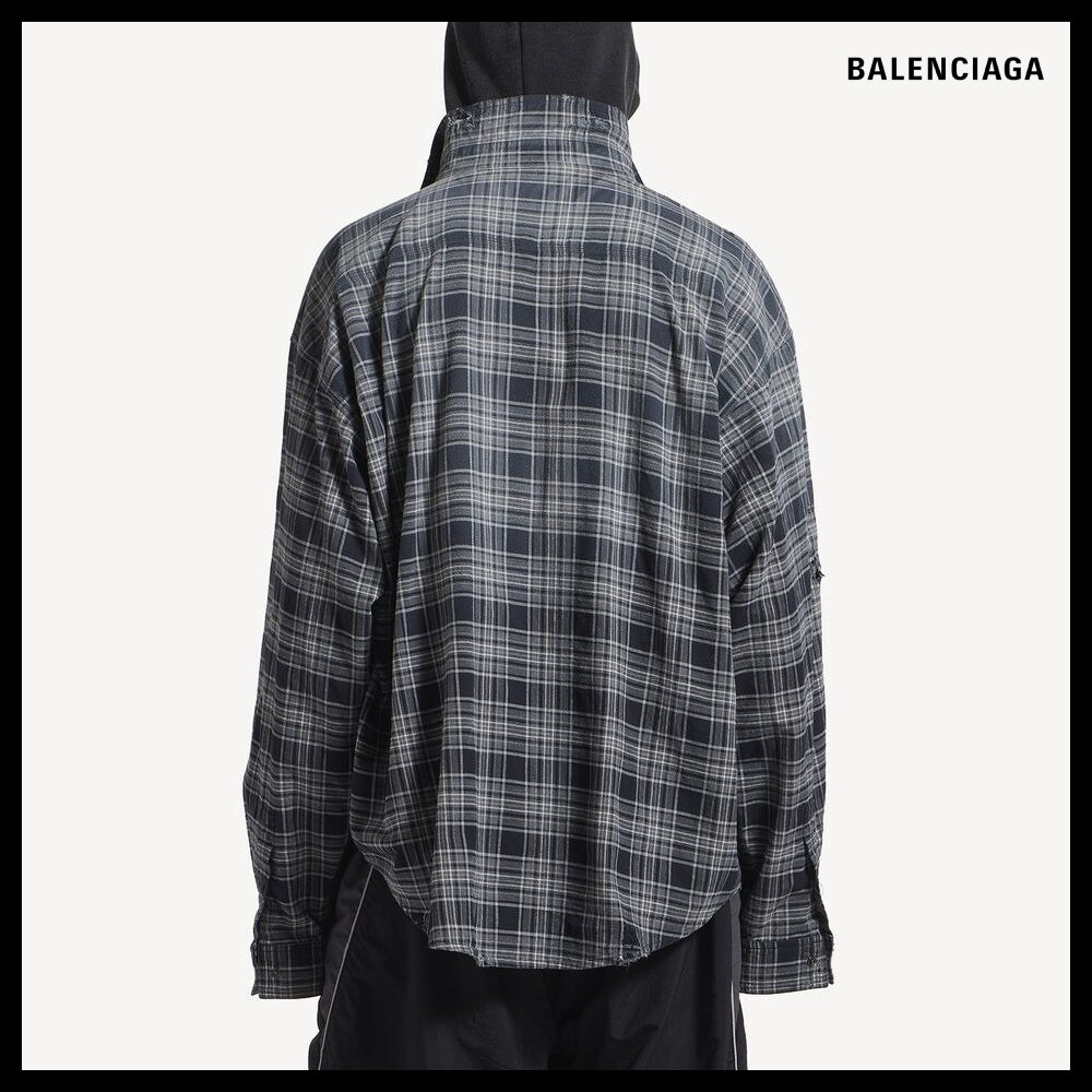 【BALENCIAGA】Zip-Up Shirt