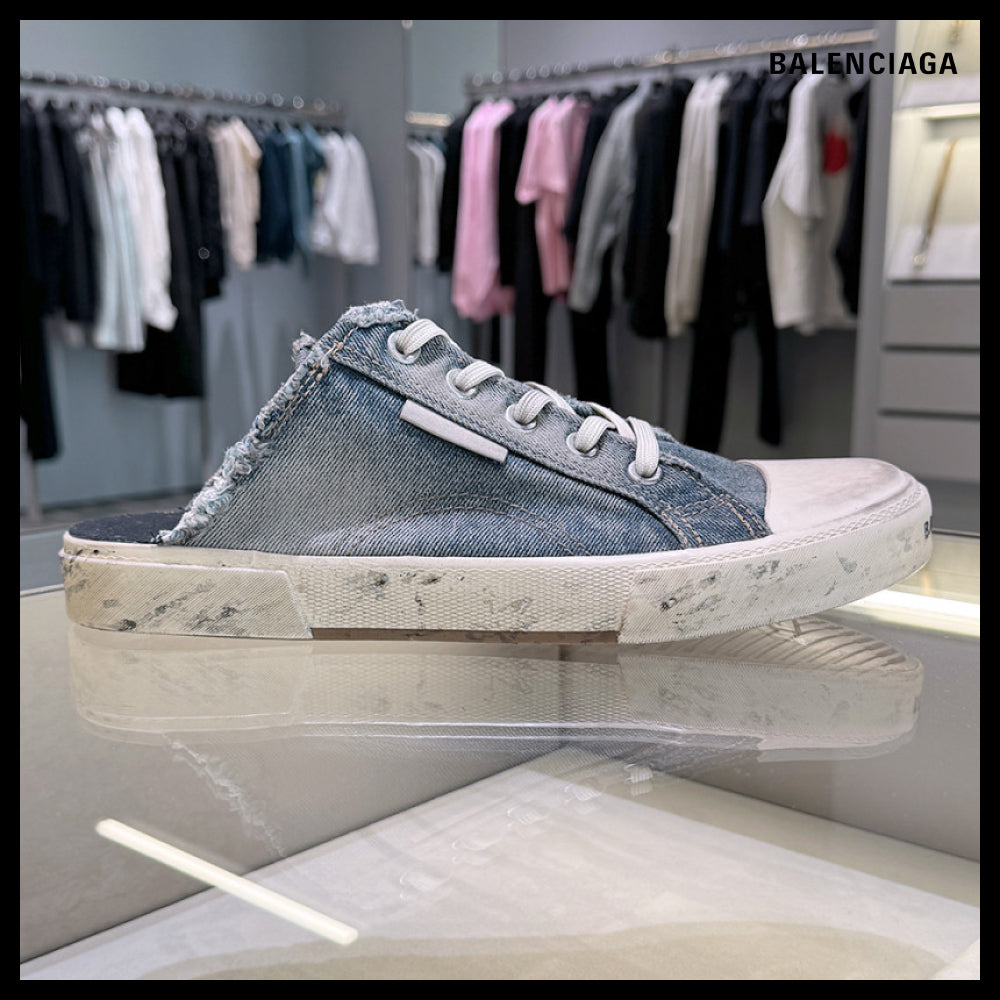 ★BALENCIAGAアウトレット セール ★Denim Paris Mule Sneakers
