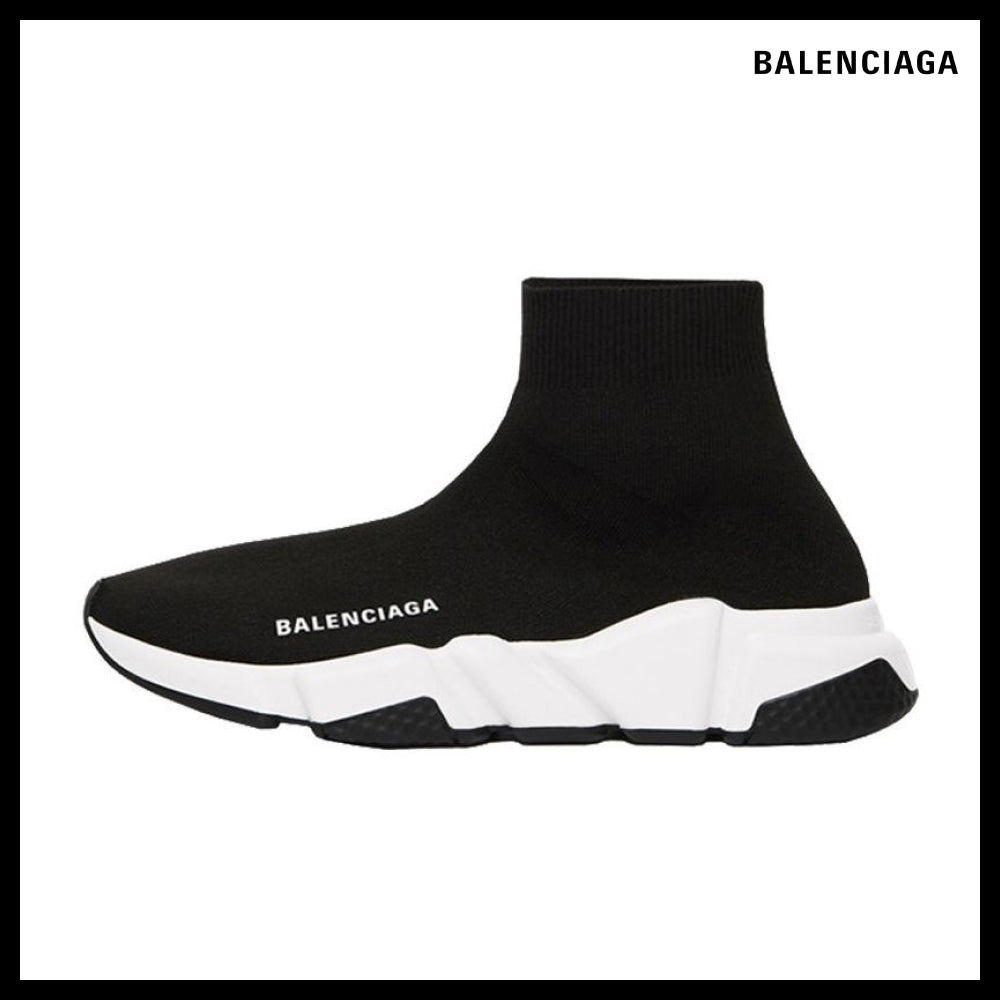 【BALENCIAGA】White Black Speed Recycled Knit Sneaker