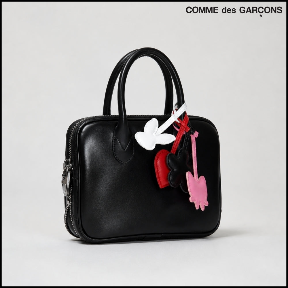 【COMME DES GARCONS】Small Zip Handbag Black
