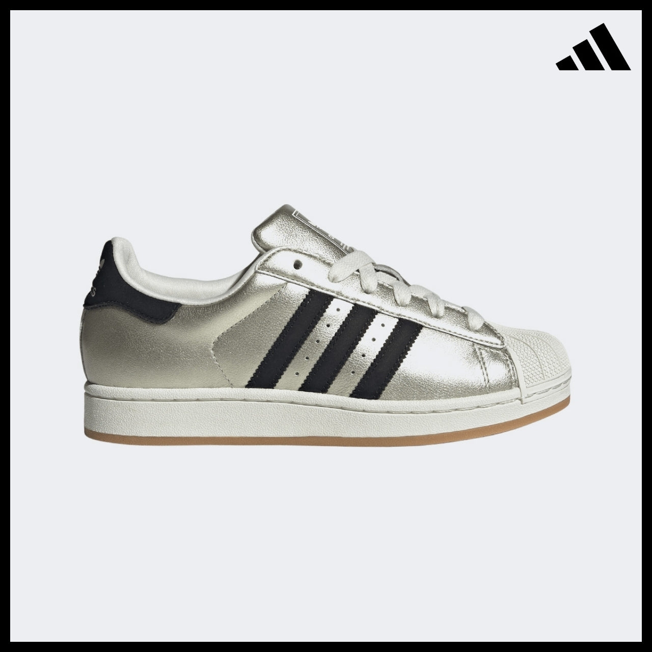 【ADIDAS】Superstar II W Silver White Sneakers