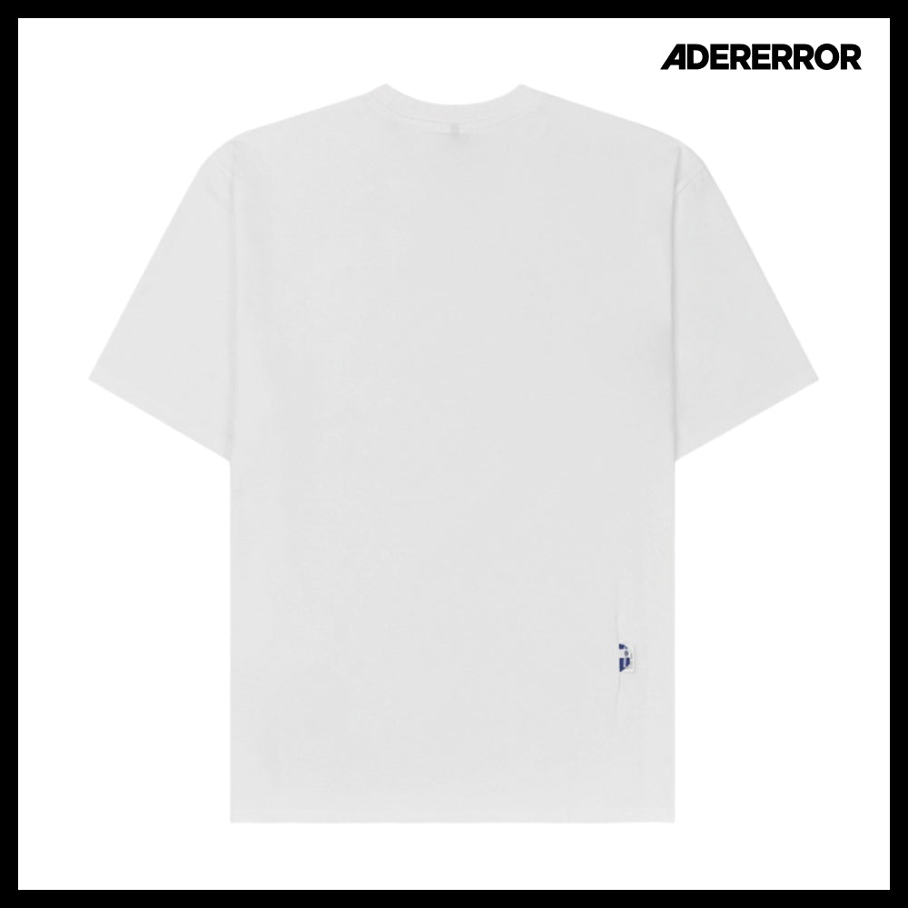 【ADERERROR】Twin Heart Small Logo T-Shirt Off White