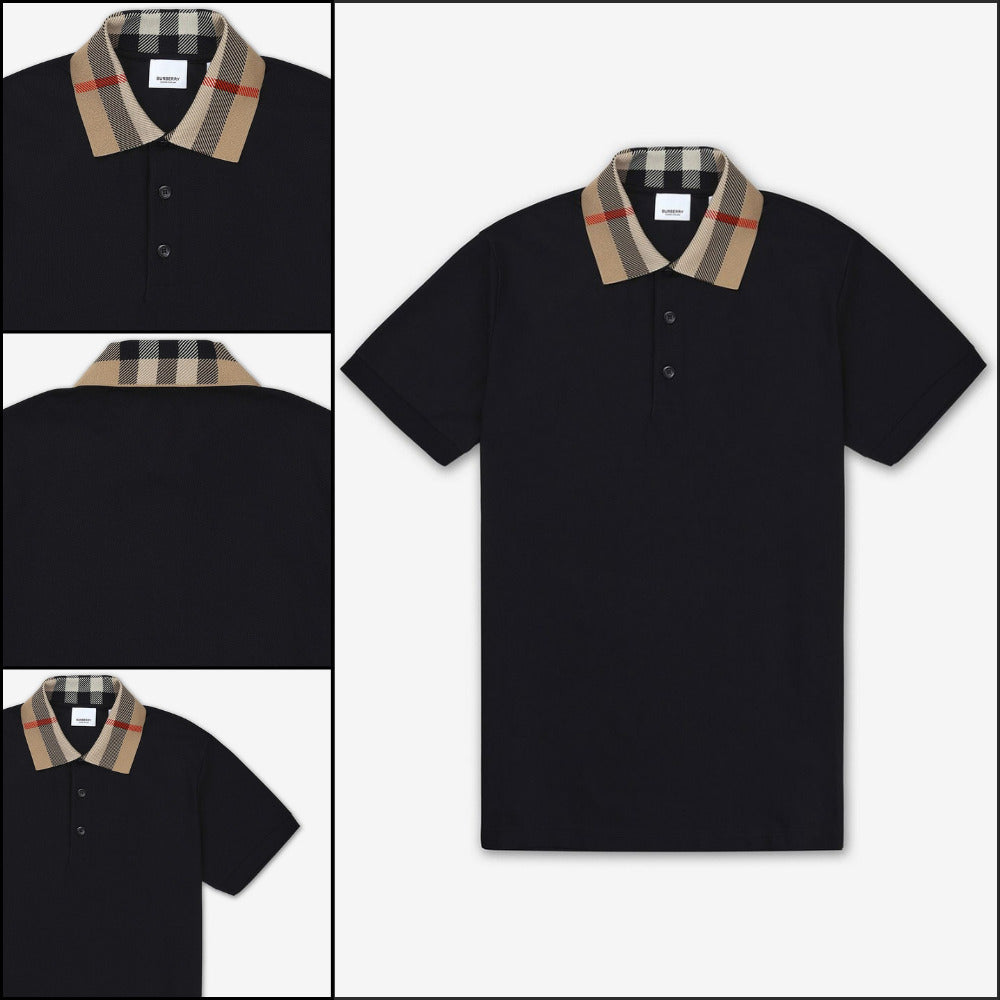 【Burberry】Cotton Slim Fit Polo Shirt