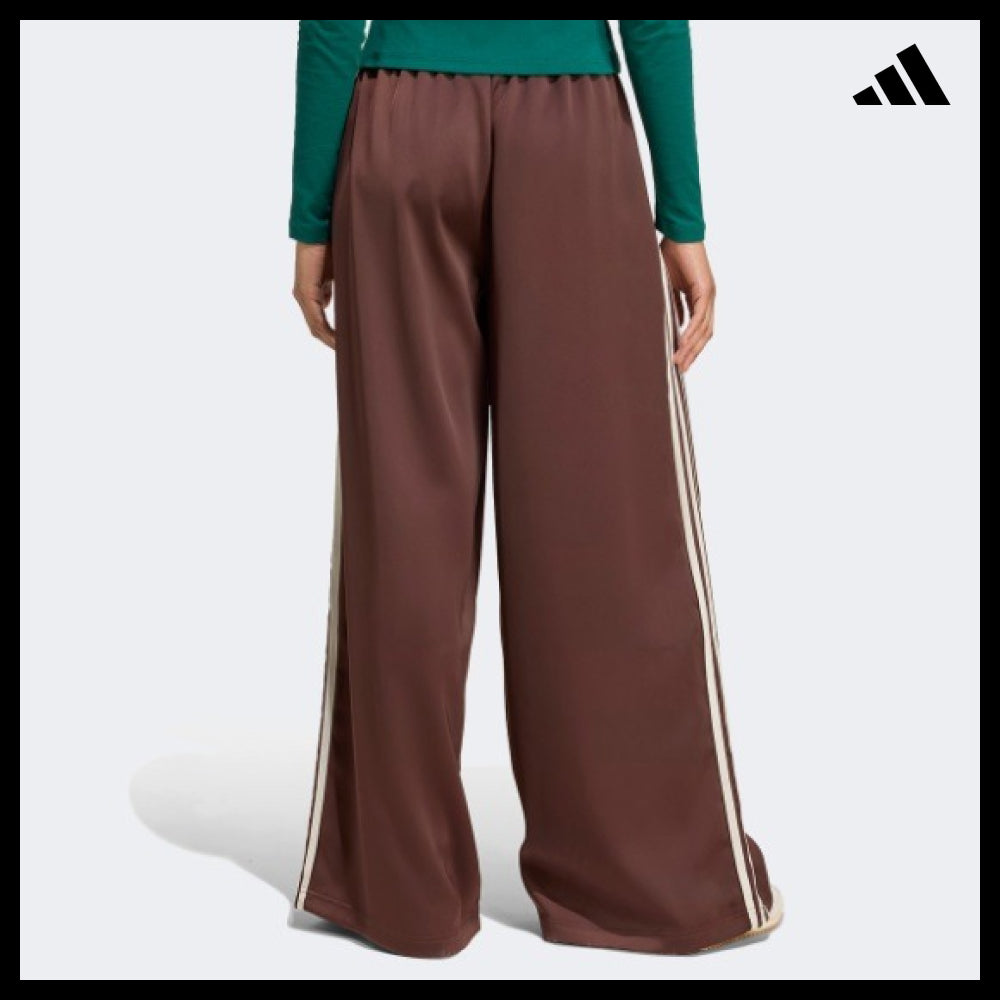 【adidas】Adicolor Satin Wide-Leg Track Pants AUBURN