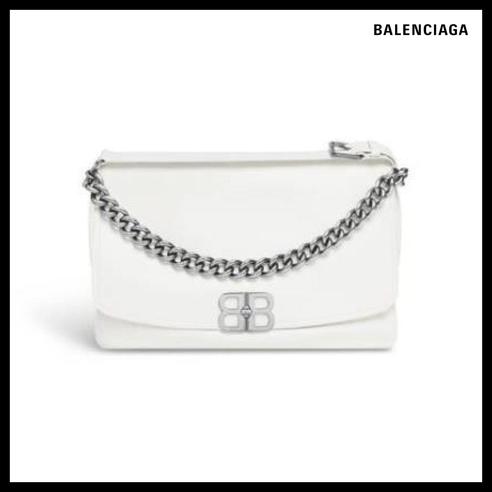 【BALENCIAGA】BB Soft Large Flap Bag Optic White