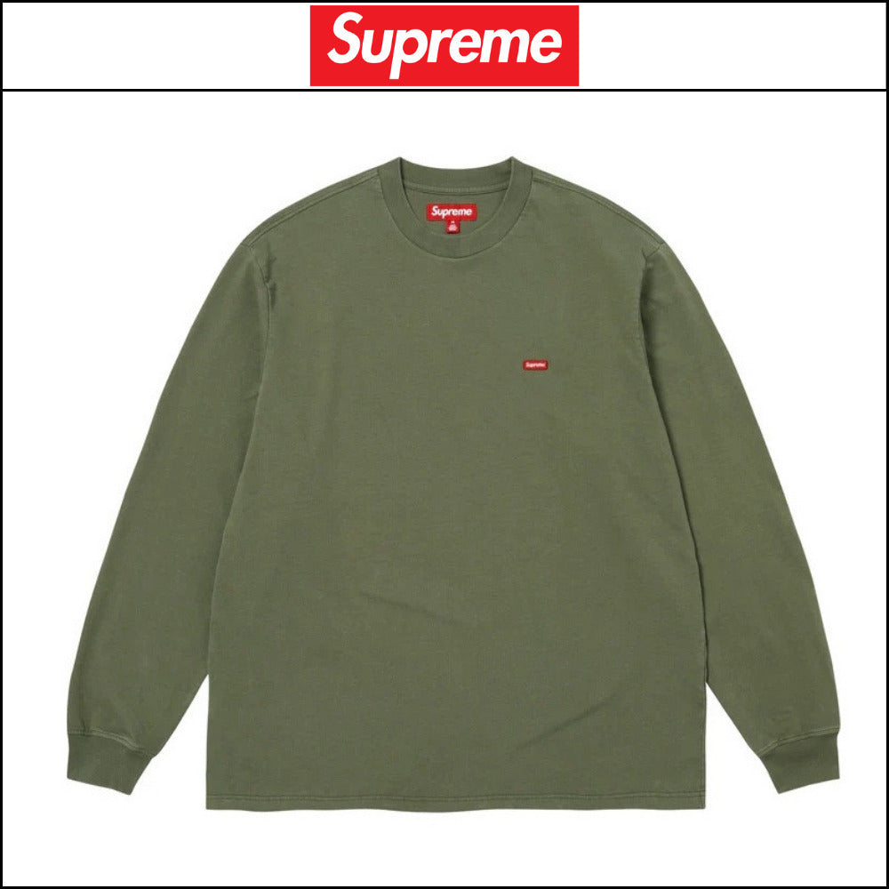 【Supreme】Small Box Long Sleeve T Shirt Olive
