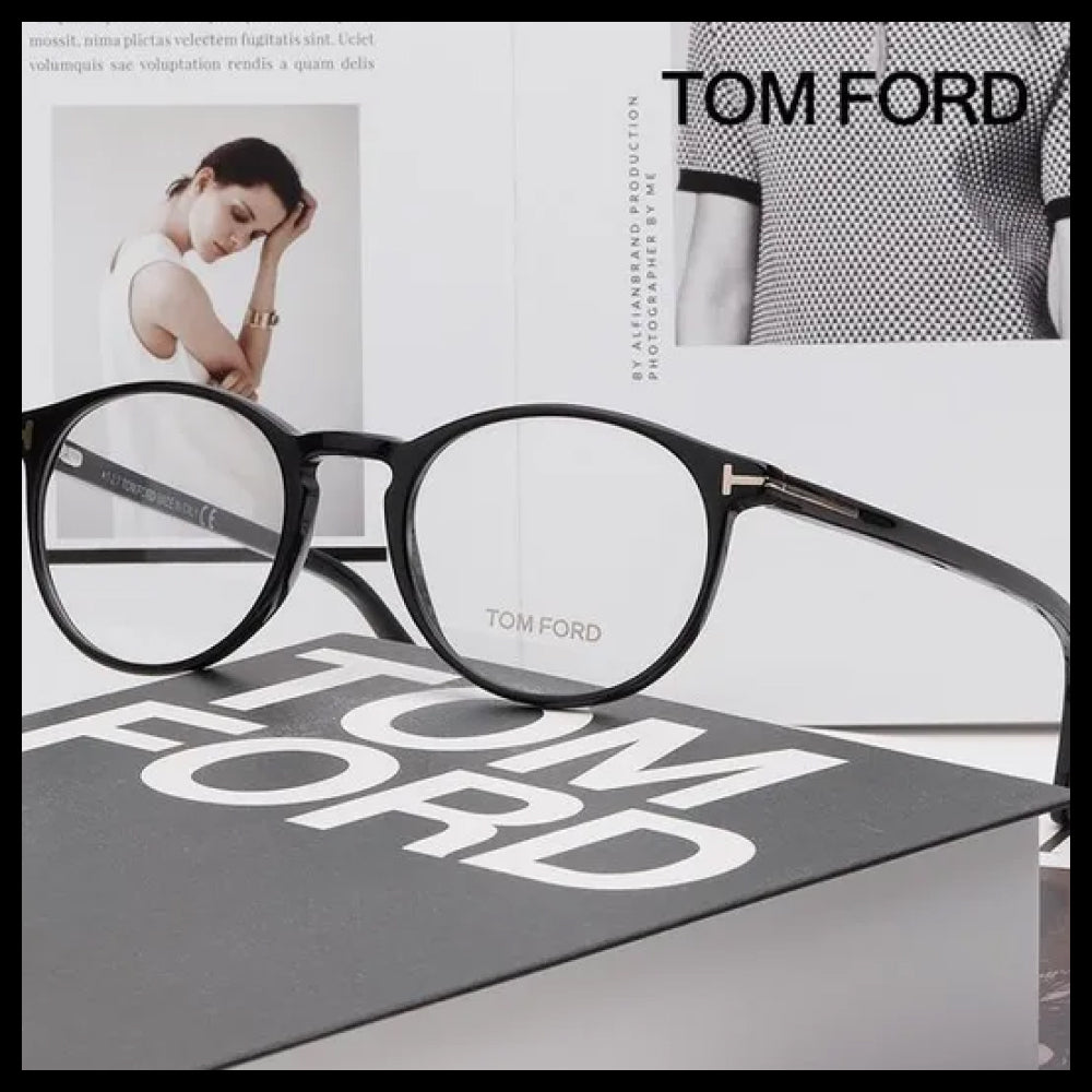【TOM FORD】Round Horn-Rimmed Eyeglasses Fashion