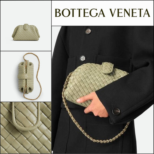 【韓国百貨店 BOTTEGA VENETA】Small Lauren 1980 Clutch Bag
