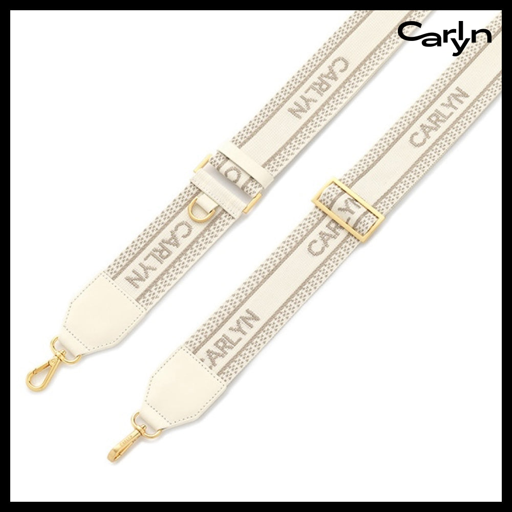 【carlyn】ムーンサドルロゴストラップクロスボディバッグ 4色