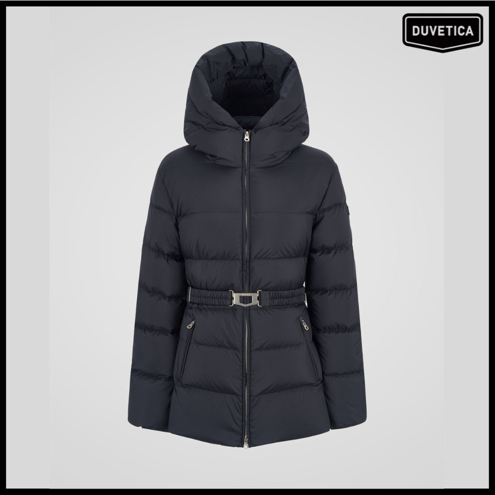 【DUVETICA】Maratea Mid - Black Womens Down Jacket