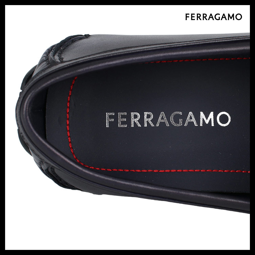 【FERRAGAMO】 Gancini Driving Loafers 0774655