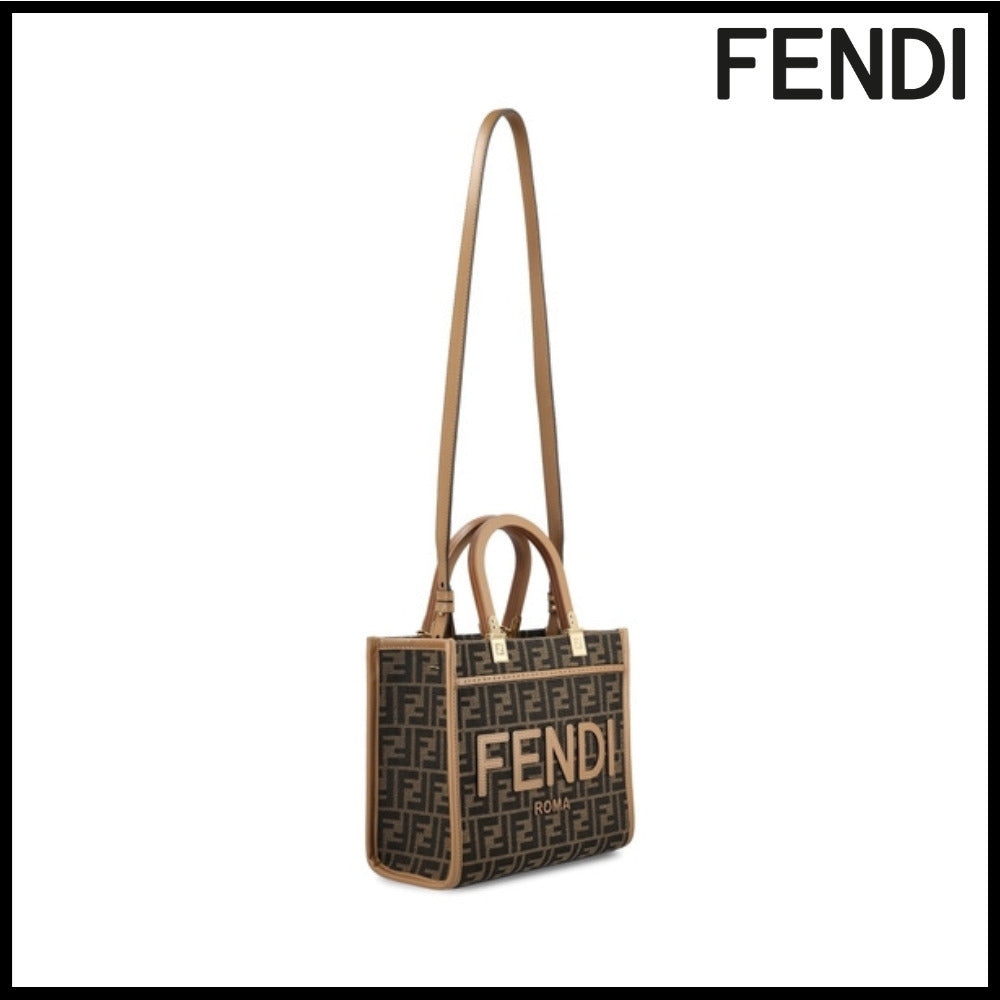 【FENDI】Brown Leather Tote