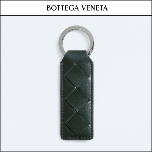 【韓国百貨店 BOTTEGA VENETA】Tab Key Ring Alpi Green