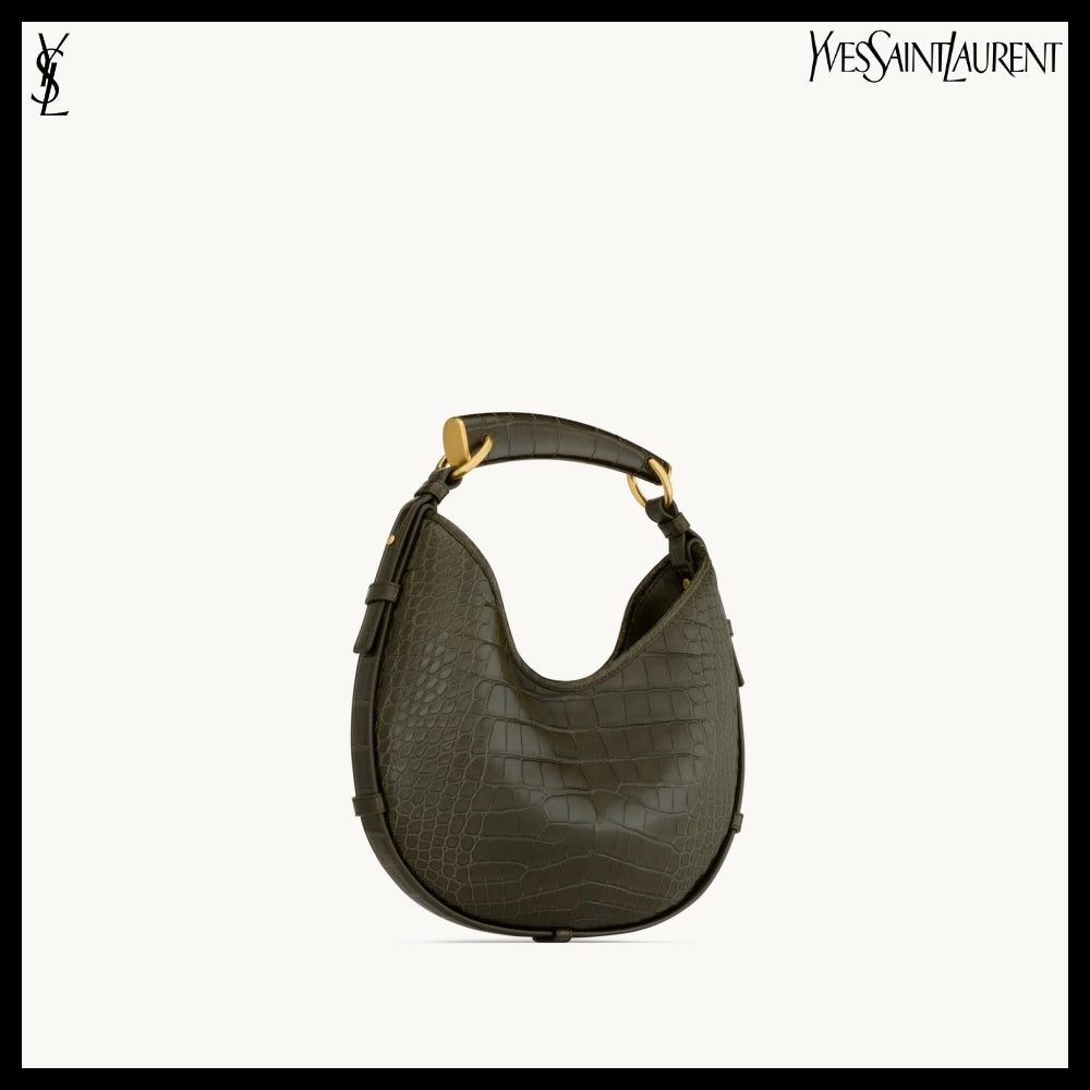 【Saint Laurent】Alligator Leather MOMBASA Small Bag